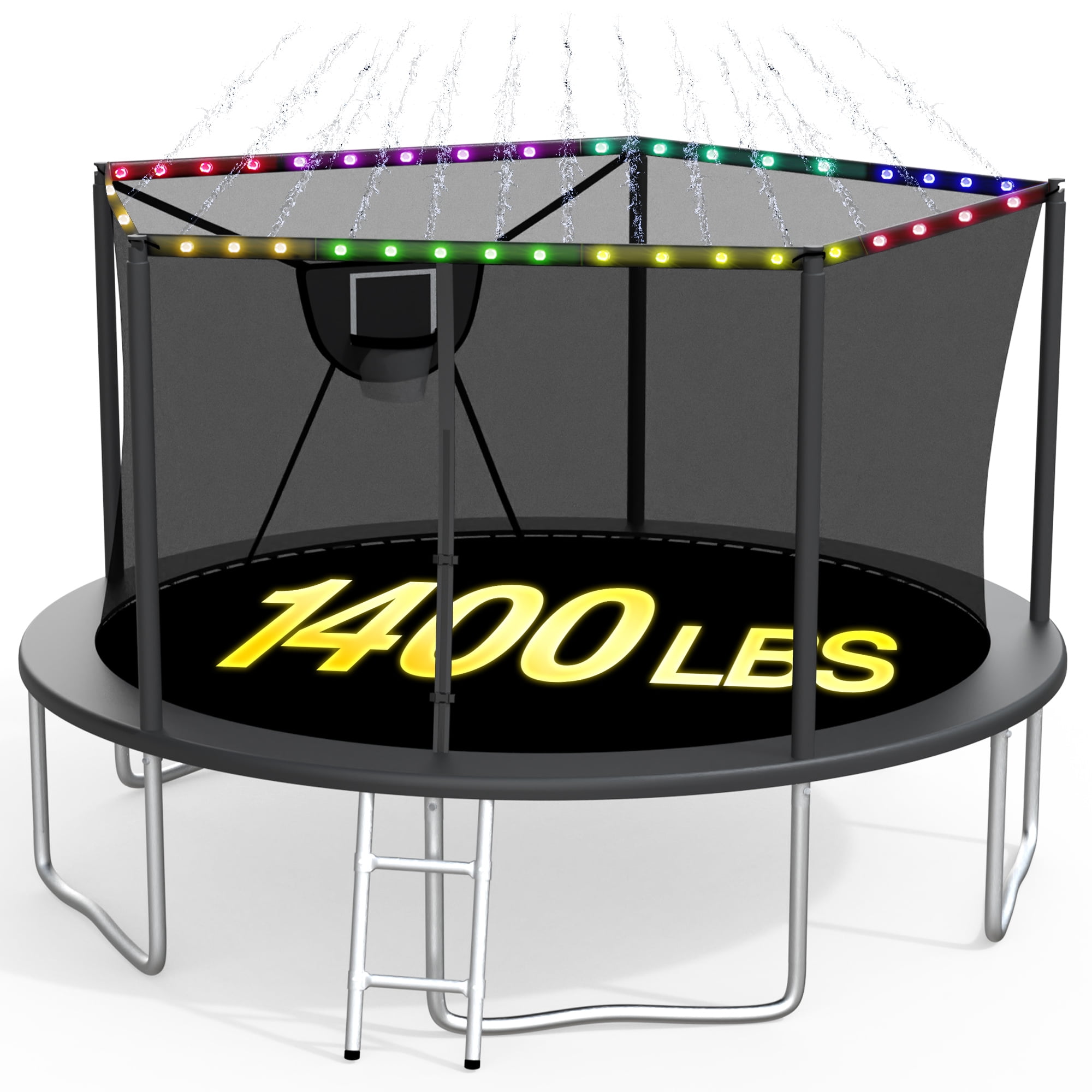 Jumpking Oval 10' x 15' Trampoline, with Two Basketball Hoops