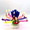Color, variant on Musical Rotating Flower Birthday Candle 14 Count Spinning Blooming Cake Topper Happy Birthday Song Party Decor Red