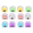 thumbnail image 1 of Hioecau Mini Transparent Binder Clips Colorful Book Holder Clip Long Tail Handbook Clips for Paper School Office Home, 1 of 8