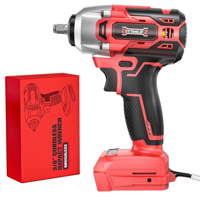 Llave de impacto inalámbrica DIYToolifz 18 V 340 N.m 3/8 pulgadas