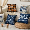 thumbnail image 5 of Sm:)e Pumpkin Fall Pillow Covers 18x18 Inch Set of 4, Cushion Covers for Sofa Seasonal Home Decor, 5 of 8