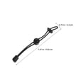 thumbnail image 6 of OUNONA Black Adjustable Bungee Straps for Backpack Outdoor Gear Fixing, Set of 4 Pieces, 6 of 8