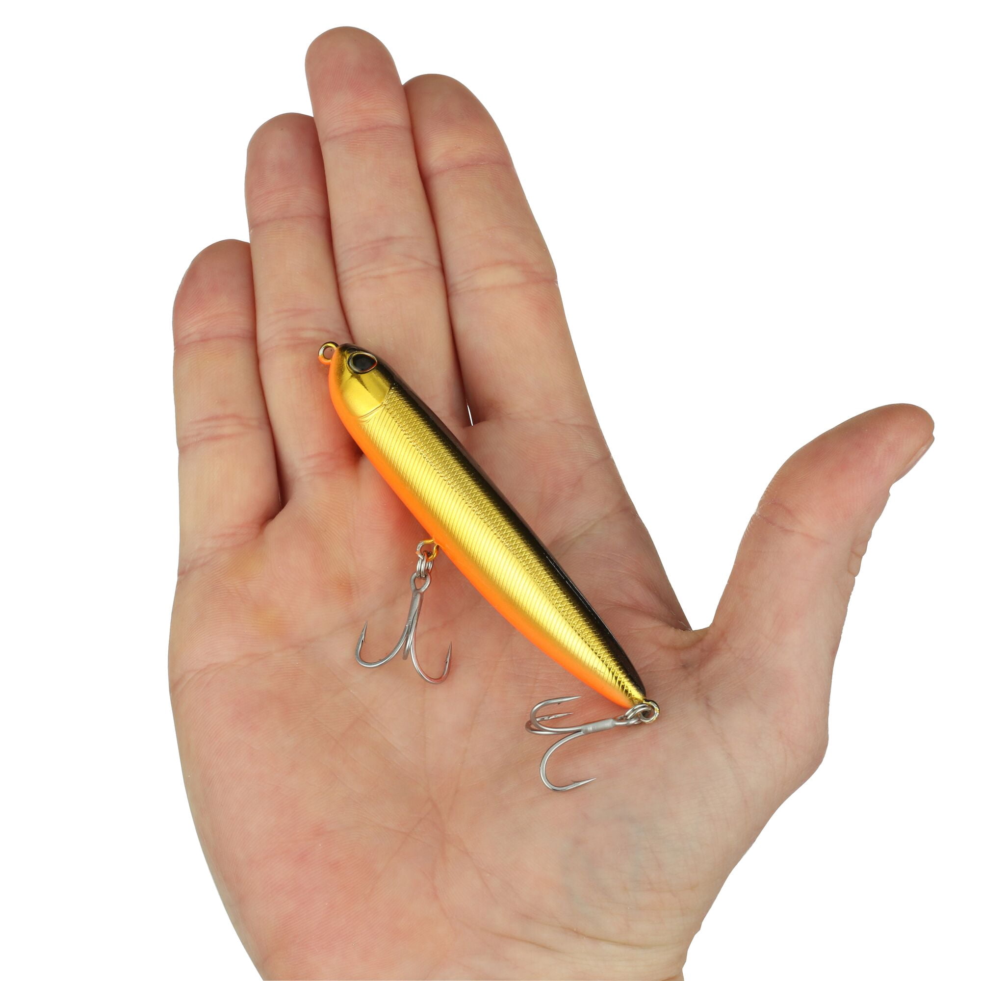 Berkley Drift Walker Saltwater, 3.5 in, Topwater Baits, Black Gold (1 Count)