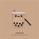 thumbnail image 1 of Funda compatible con Airpods 1/2, lindo personaje de dibujos animados de té con leche Boba, cubierta de silicona 3D, antipérdida, anticaída, con llavero, impermeable a 360 °, adecuada para niñas, niños y adolescentes ER, 1 of 7