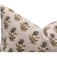 thumbnail image 4 of Artistic Hand Block Print Duck Canvas Pillow Cover By Fabdivine, 22X22, Coastal Tulip, 4 of 5