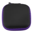 thumbnail image 1 of Estuche portátil para almacenamiento de auriculares pequeños, bolsa de transporte, caja (púrpura), 1 of 8