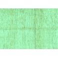 thumbnail image 1 of Ahgly Company Indoor Rectangle Solid Turquoise Blue Modern Area Rugs, 7' x 10', 1 of 4