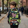 thumbnail image 5 of FKELYI Camo Dinosaur Skeleton Print Boys Backpack for Kids Schoolbag 17 Inch School Bookbag for Girls Casual Daypack Large Capacity Rucksack Travel Knapsack Bagpacks, 5 of 7