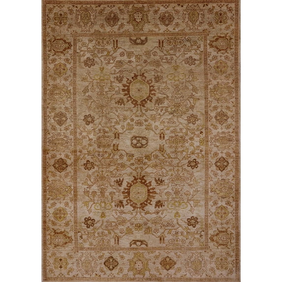 Ahgly Company Indoor Rectangle Mid-Century Modern Mahogany Brown Oriental Area Rugs, 6' x 9'