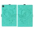 thumbnail image 2 of SaniMore Case for Samsung Galaxy Tab A8 10.5" 2022 SM-X200/X205, PU Leather Case with Embossed Butterfly Shockproof TPU Back Card/Pen Holder Anti-slip Stand Full Protective Fashion Wallet Case, Green, 2 of 10