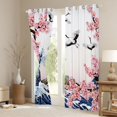 thumbnail image 3 of Feelyou Tokyo Ocean Wave Black Out Curtains, Pink Blossoms Curtains Pack of 2 (42x63 Each), 3 of 6