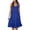 Blue, variant on AGWOLF Summer Dresses for Women Sleeveless Tiered Sundress Casual U Neck Swing Dress Beach Vacation Outfits Hot Pink XL
