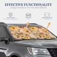 thumbnail image 4 of Rateoe Vintage Floral Butterfly Collage Pattern 2 Piece Car Windshield Sun Shade Foldable | Front Windshield Shade for Sun, Heat and UV Rays | Sunshade for Car Front Window-Small, 4 of 6