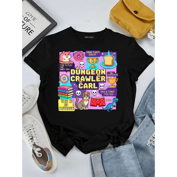 Dungeon Adventure Carl Fantasy Roleplay Gamer Style Unisex T-Shirt V11542 up to Size 5XL