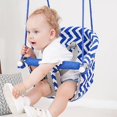 thumbnail image 2 of Toddler swing–comfortable baby swing, outdoor and indoor, children's swing seat, seat belt, detachable armrest, suitable for babies from 6 months to 6 years old, easy to install (blue), 2 of 10
