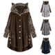 thumbnail image 5 of Chaqueta de lana para mujer Abrigos de imitación Sudadera con capucha Botón Sudadera con capucha Bolsillo con orejas de gato Prendas de vestir de gran tamaño Fridja  po265, 5 of 5