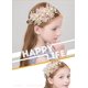 thumbnail image 2 of Liangnv Corona de flores para niñas, diadema hecha a mano, halo ajustable, corona floral, flor para el pelo, vid, accesorio de cumpleaños de princesa, 2 of 5