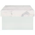 thumbnail image 5 of SAFAVIEH Jacob Contemporary Wood Coffee Table, White/Clear Glass, 5 of 10