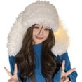 thumbnail image 1 of LinYooLi Cute Bunny Ear Hat Rabbit Ears Cap Y2k Plush Fun Costume Hats Faux Fur Warm Cosplay Party Hat, 1 of 7