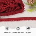 thumbnail image 2 of Uxcell 1-Pack Pom Pom Ball Fringe Trim, 10 Yards 5mm Mini Pom Pom Trim Ribbon for Home Decoration/DIY Crafts, Purplish Red, 2 of 6
