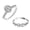 Size 6, variant on 925 Sterling Silver CZ Rings for Women Rhodium-Plated Oval Zirconia Classic Engagement Ring Zirconia Wedding Band for Women Promise Rings for her (Size - 8)