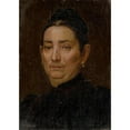 thumbnail image 3 of Ferdinand Katona 14x18 Black Modern Framed Museum Art Print Titled - Portrait of an Old Woman (1887), 3 of 5