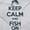 Ash Grey, variant on Keep Calm Fish On Fishing Enthusiast Men's Crewneck Sweatshirt Brisco Brands X
