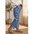 thumbnail image 2 of ZhiHiMeRi Women's Plaid Drawstring Jeans, Casual Sky Blue Denim 16, 2 of 8