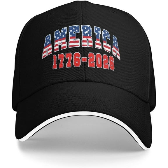 1776 2026 250 Years USA America 250th Birthday Anniversary Hat Baseball Cap
