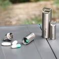 thumbnail image 2 of Lefu Travel Titanium Waterproof Pill Holder Container Portable Pill Box Case Capsule, 2 of 7