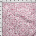 thumbnail image 3 of oneOone Cotton Jersey Pink Fabric Artistic Mandala Sewing Fabric By The Yard Printed Diy Clothing Sewing Supplies 58 Inch Wide, 3 of 4