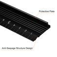thumbnail image 4 of Unique Bargains Aluminum Alloy Straight Ruler, 20cm, Black, 2 Count, 4 of 5