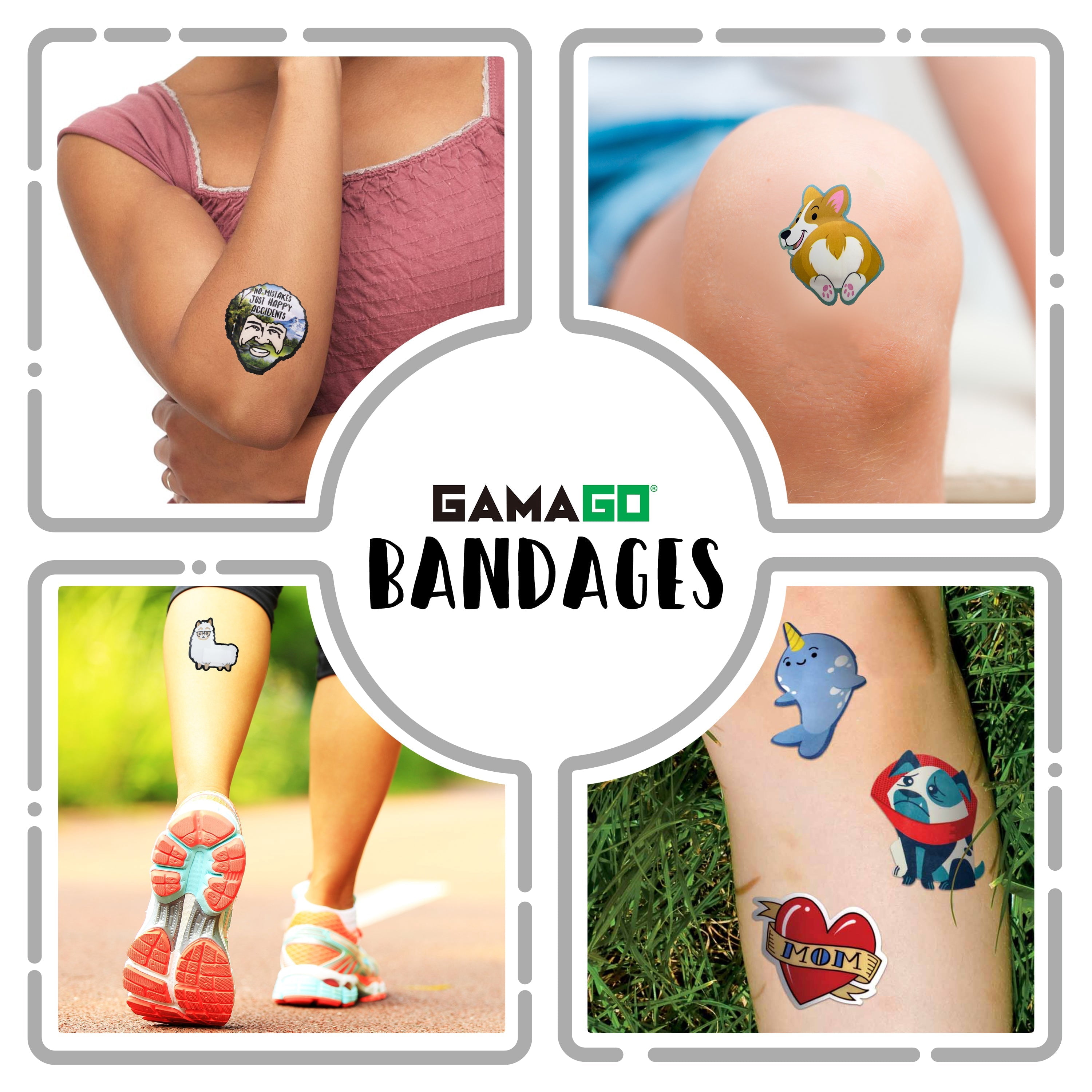 Corgi Butt Adhesive Bandages (Pack of 18)