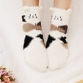 thumbnail image 3 of Loritta Women Cozy Fuzzy Socks, Winter Crew Warm Ankle Girls Slipper Socks 3 Pairs Size 5-9, 3 of 6