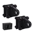 thumbnail image 1 of DYNWAVECA 2 Pieces D Shackle Bracket with Backer Plate, Rugged, Universal, Towing Accessories for Pickup Trucks Vehicle ATV UTV Black, 1 of 9