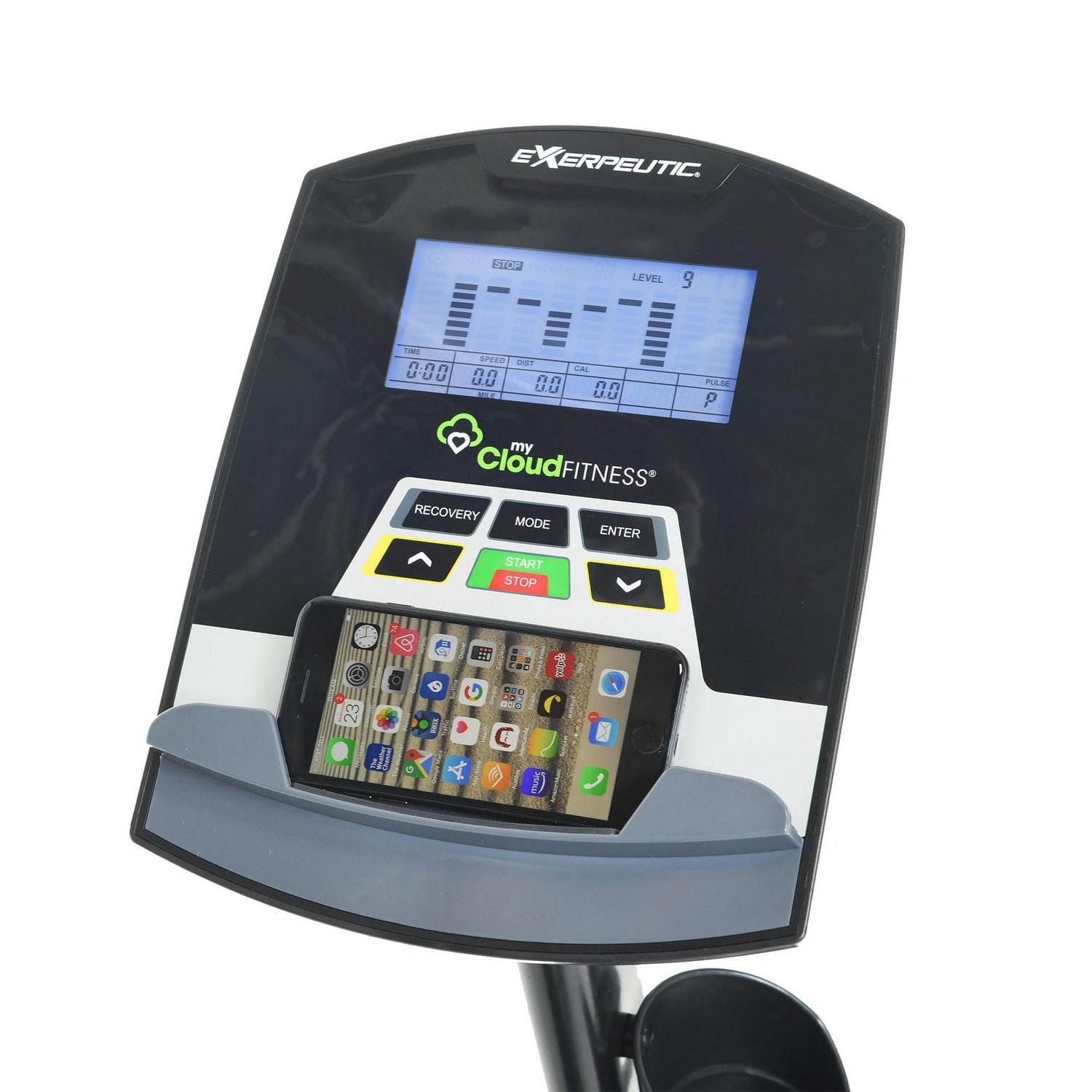 Appareil couché magnétique Bluetooth Exerpeutic 5000 avec siège Airsoft et application MyCloudFitness