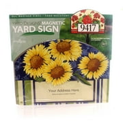 Home & Garden Sunburst Vinyl Sunflower Address Sign 79453