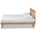 thumbnail image 3 of Baxton Studio Galvin Contemporary/Modern Rubberwood Adjustable Platform Bed, Queen, Brown, 3 of 9