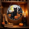 thumbnail image 6 of Halloween Diamond Art Painting Kits for Adults Acrylic Pendant, Cute Ghost Pumpkin Scarecrow Door Hanger Weatherproof Ornament for Entrance Window Display by OVFUIZ, 6 of 7