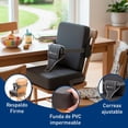 thumbnail image 3 of Asiento Elevador para Niños, Bluelander, Cojín para Silla, Antideslizante y Portátil con Correa de Seguridad, Gris, 3 of 5
