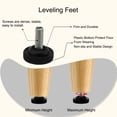 thumbnail image 4 of M8 x 20 x 30mm Furniture Leveling Feet Adjustable Leveler Pad for Chair Leg 8pcs, 4 of 6