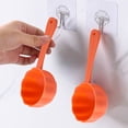 thumbnail image 7 of Pet Food Measuring Spoon Rounded Bottom Ergonomic Non-slip Handle Food-grade Plastic 15.3cm Yellow Orange Blue Green Easy Clean Multi-Purpose Kitchen Rice Grain Storage Scoop, 7 of 7