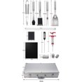 thumbnail image 2 of Kit de barbacoa con tapete para barbacoa, 23 piezas de accesorios para barbacoa, kit completo de barbacoa profesional para exteriores, juego de utensilios de barbacoa para acampar, picnic, fiesta, 2 of 2