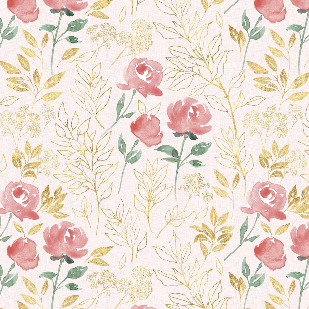 David Textiles, Inc. 44" 100 Cotton Leaves Flowers Sewing & Craft