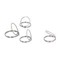 thumbnail image 1 of Guitar Finger Pick, Finger Pick 4 Pcs Metal Adjustable Comfortable  for Electric Guitars, 1 of 7