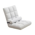thumbnail image 3 of simhoa Chaise de Sol avec Soutien Dorsal 5 Positions Réglable Fauteuil Inclinable d'Appartement Blanc, 3 of 8