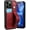 Red, variant on iPhone 14 Pro Max Wallet Case with Screen Protector, iPhone 14 Pro Max Case Wallet with Card Holder and Hand Strap, Leather Kickstand Card Slots Case for iPhone 14 Pro Max 6.7 inch Black