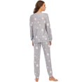 thumbnail image 5 of Womens Pajama Set Long Sleeve Sleepwear Star Print Nightwear Soft Pjs Lounge Sets with Pockets, 5 of 10