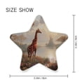 thumbnail image 5 of Star Night Light Auto On/Off Plug-in Wall Light with Light Sensor Warm White LED for Home Party Oil Painting Of Giraffe, 5 of 6