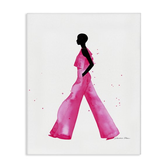 Stupell Industries Art Deco Modern Trendy Girl Canvas Art, 16 x 20, by Simone Elum